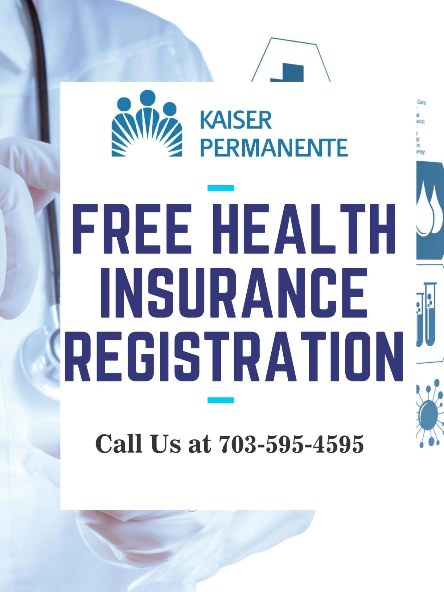 Free health insurance registration — call Brook Tax and Insurance at 703-595-4595